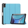 For iPad mini 6 Case,Karst Smart Folio PU Leather Case, 3-fold Cover, Light Blue
