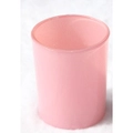 50 Pack of Blush Pink Glass Tea Light Cup Holder - Wedding Table Party Decoration - 6.5cm High