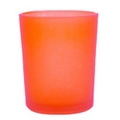 50 x Orange Frosted Glass Table Tea Light Candle Holder - Event Decoration Part Wedding - BULK BUY