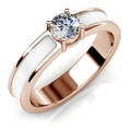Marian Solitaire Ring Embellished with SWAROVSKI crystals
