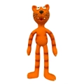 Paw Play Latex Squeaky Sound Soft Rubber Cat/Dog Pet Playing Toy Orange 31cm