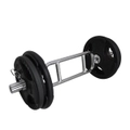 Total 58kg - 88cm Olympic Tricep Barbell Weight Set - Rubber Coated Weight Plate
