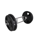 Total 98kg - 88cm Olympic Tricep Barbell Weight Set - Rubber Coated Weight Plate