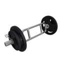 Total 38kg - 88cm Olympic Tricep Barbell Weight Set - Rubber Coated Weight Plate