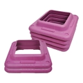 Aerobic Step Riser Block - 6 x Pink Risers - Only Block - Home Gyms and Fitness Training