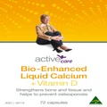 Active Care Bio Enhanced Liquid Calcium + Vitamin D 72 Capsules