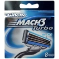 Gillette Mach 3 Cartridge Turbo 8 Pack