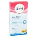 Veet EasyGrip Ready to Use Wax Strips Sensitive Skin 20 pack