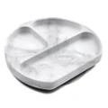 Bumkins Silicone Grip Dish - Marble