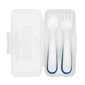 Oxo Tot Plastic Feeding Fork and Spoon - Navy