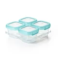 Oxo Tot Baby Blocks Freezer Storage Containers (180ml x 4) - Teal
