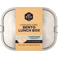 Ever ECO Stainless Steel Bento Lunch Box - 2 Compartments with Removable Divider