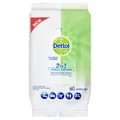 Dettol 2 In 1 Hands And Surfaces Antibacterial Wipes 60 pack