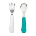 Oxo Tot Feeding Fork and Spoon - Teal