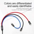 Baseus 3 in 1 Micro USB Type C 3.5A charging cable For Iphone Lightning iOS Type C Micro USB