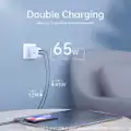 CHOETECH 65W Power Delivery 3.0 Fast Charger GaN Tech Dual Port Type C Wall Charger for MacBook Pro Air Dell XPS iPad Pro iPhone 11 11 Pro 11 Pro Max Galaxy Pixel SAMSUNG HUAWEI