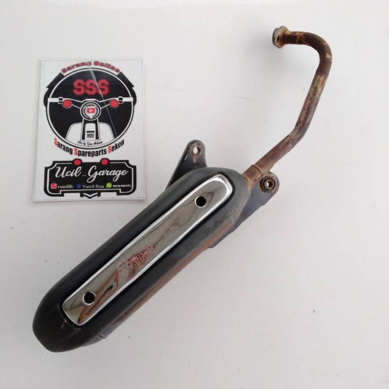 KNALPOT STANDAR MIO SOUL KARBU PNP MIO SPORTY SMILE ORIGINAL COPOTAN