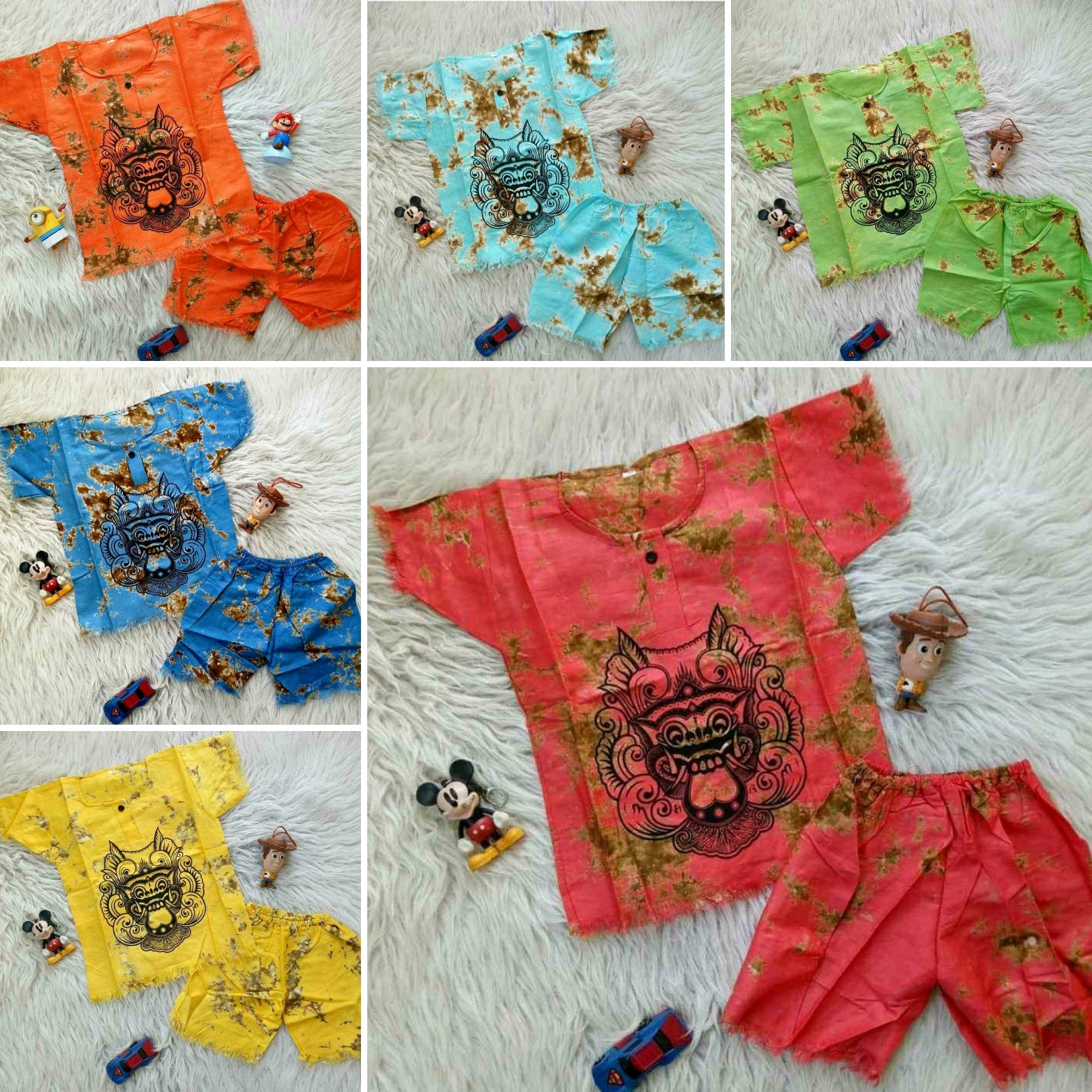SETELAN KAOS ANAK MOTIF PANTAI // KAOS HAWAI // SETELAN BAJU ANAK