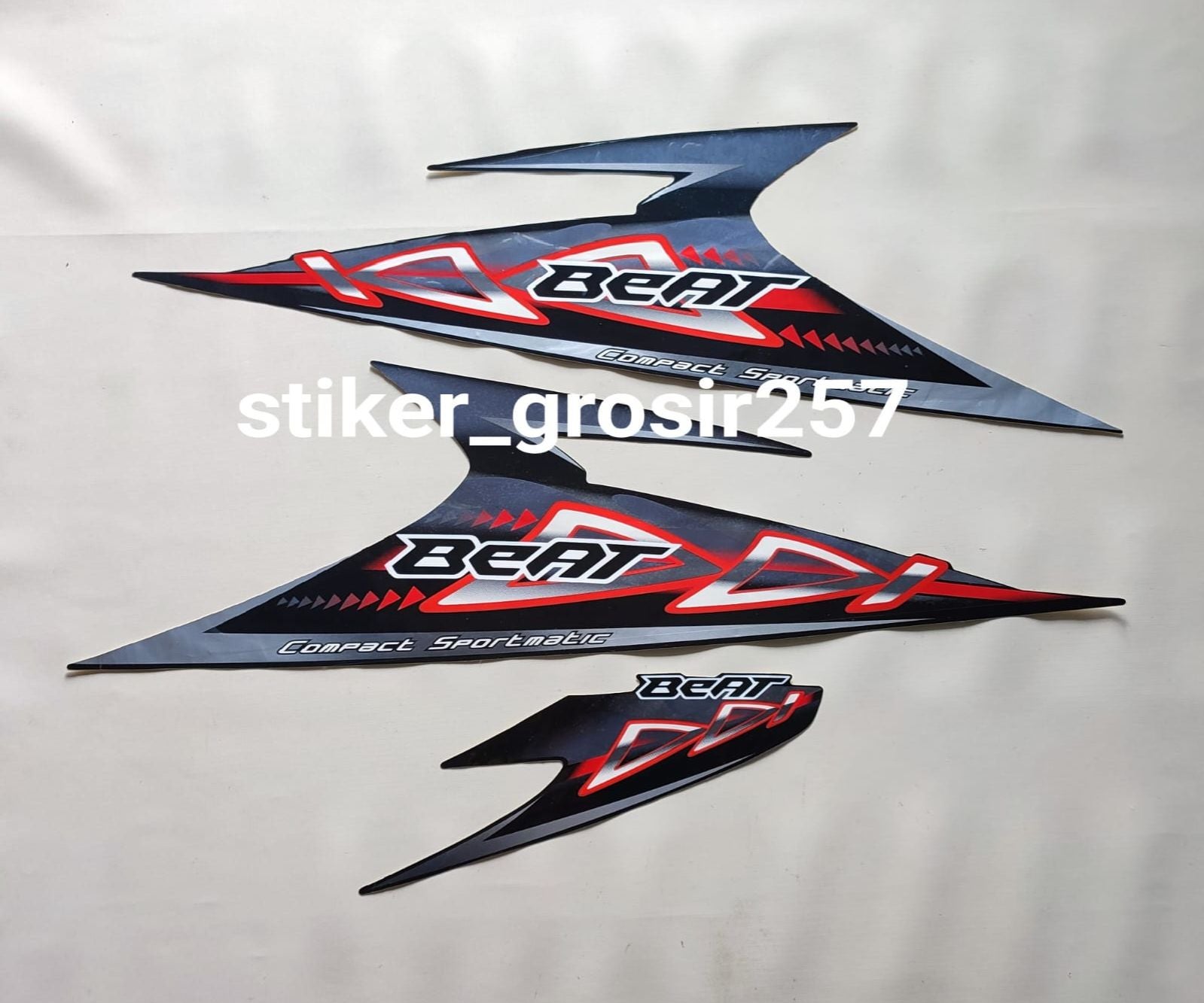 STICKER SET STRIPING LIST MOTOR BEAT KARBU 2011 2012 HITAM STANDAR