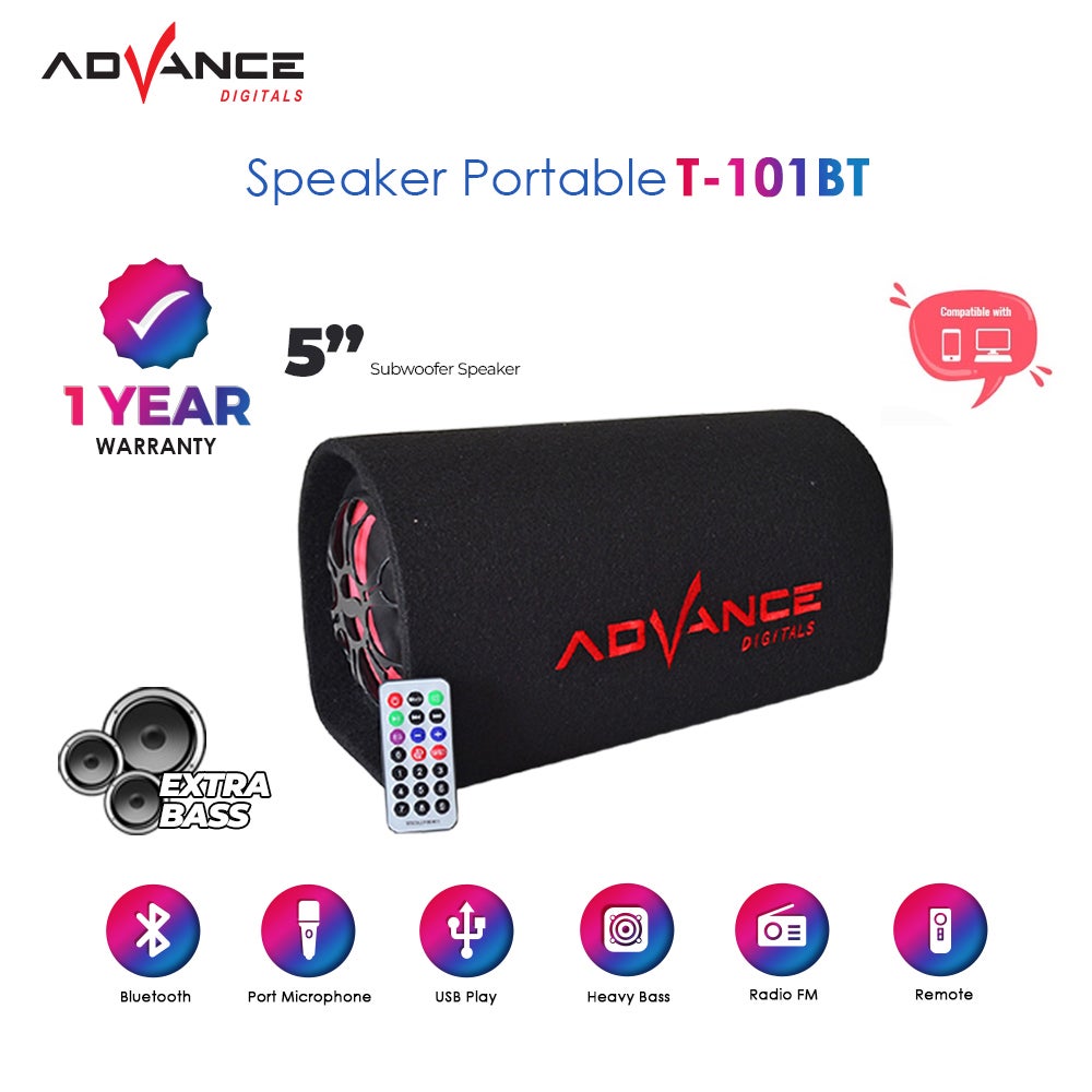 Speaker karaoke Advance T-101BT speaker multimedia With Subwoofer System + Bluetooth Garansi Resmi