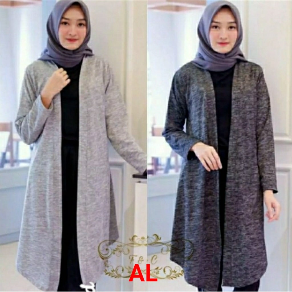BLEZER PANJANG WANITA/GARDIGAN KAUS WANITA LENGAN PANJANG/OUTER LENGAN PANJANG/LONG OUTER