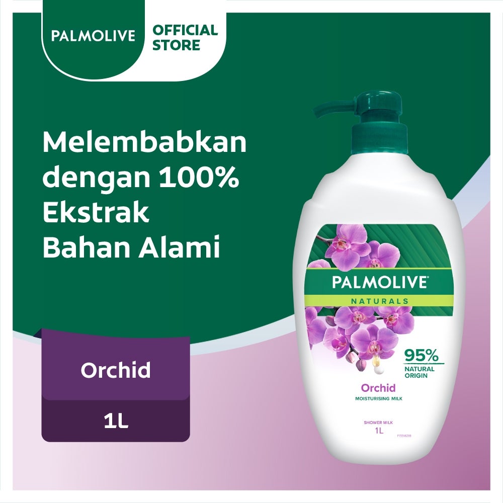 Palmolive Naturals Milk & Orchid Shower Gel/Sabun Mandi Susu 1L