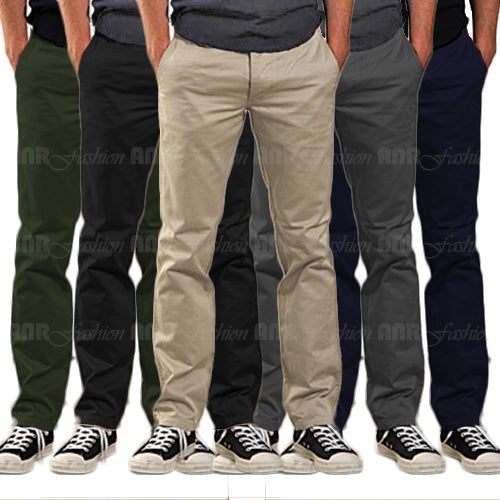 AnR Celana Panjang Chino Chinos Cino Pria Reguler Fit