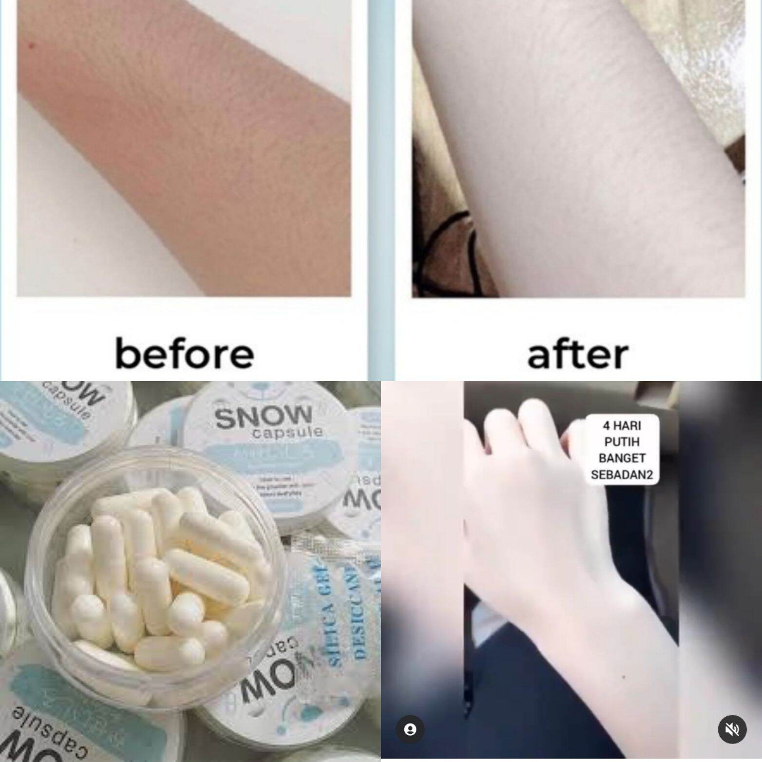 (10 kapsul +1) SNOW CAPSULE ORIGINAL THAILAND BY GLUTA FROZEN