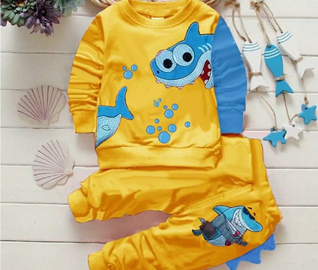 ABADI777 SETELAN JOGER TERMURAH ANAK LAKI LAKI DAN PEREMPUAN 1-6 TAHUN SWEATER JOGER ANAK TERLARIS MOTIF HIU SETELAN SWEATER JOGER BABYSHARK