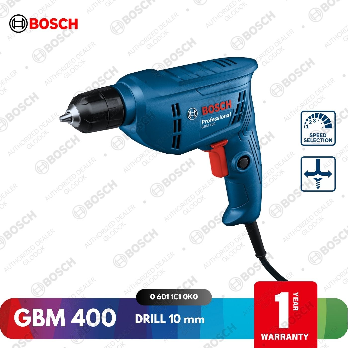 Bosch GBM 400 Drill / Bor Besi 10 MM
