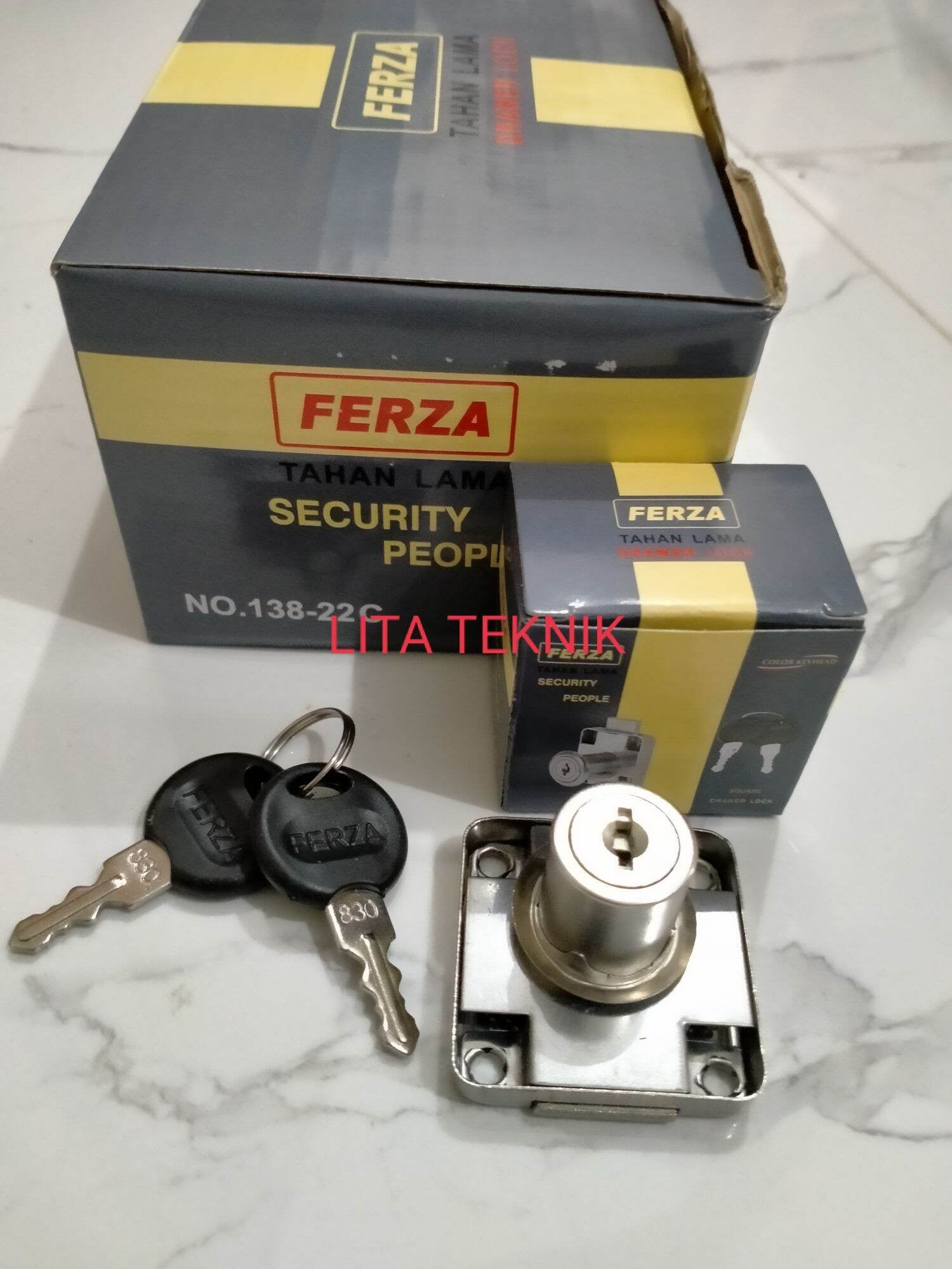 Kunci laci 138 19mm kunci lemari ferza per lusin 12pcs