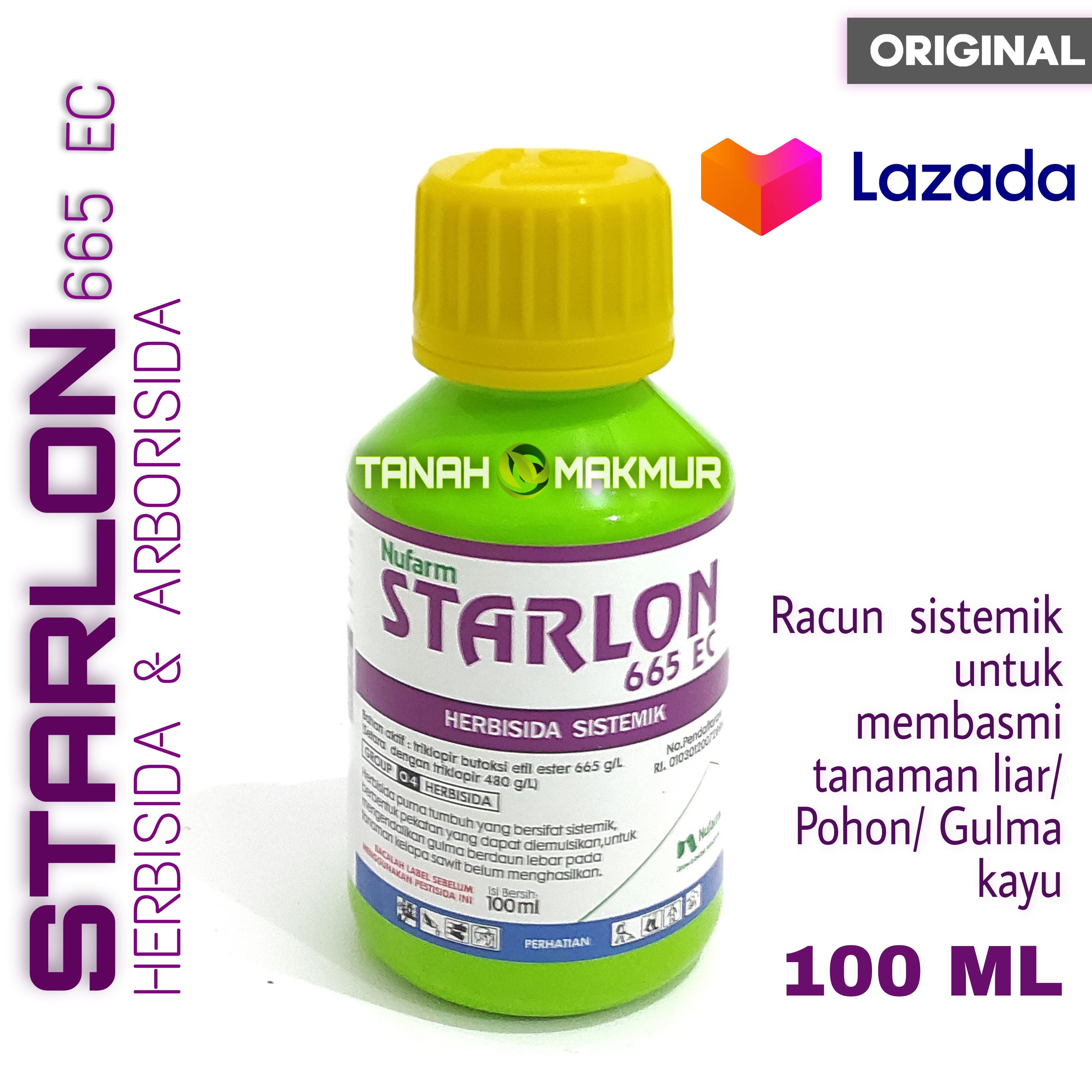 Starlon Herbisida 100 ml Racun Pohon Kayu Tanaman Gulma Pembasmi Basmi Mati Starlon 100ml 665EC Kayu Obat Racun Pohon Mematikan Mati Tanaman Ampuh Kuat Kelapa Sawit Baik Gulma Kayu Plai Ampuh Racun Rumput Pohon Besar Batang Arborisida Membunuh Pohon Asli