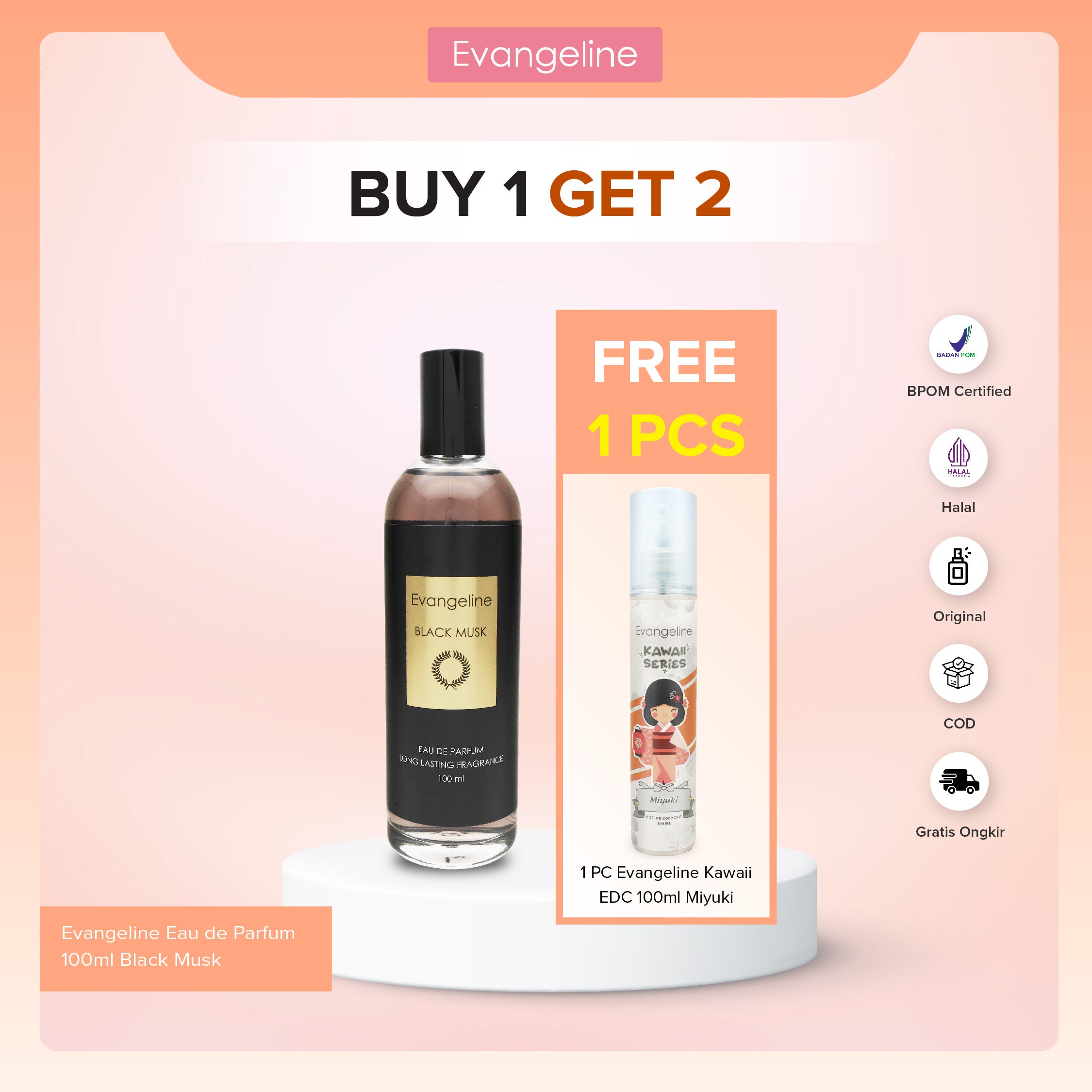 EVANGELINE EDP 100ML BLACK MUSK