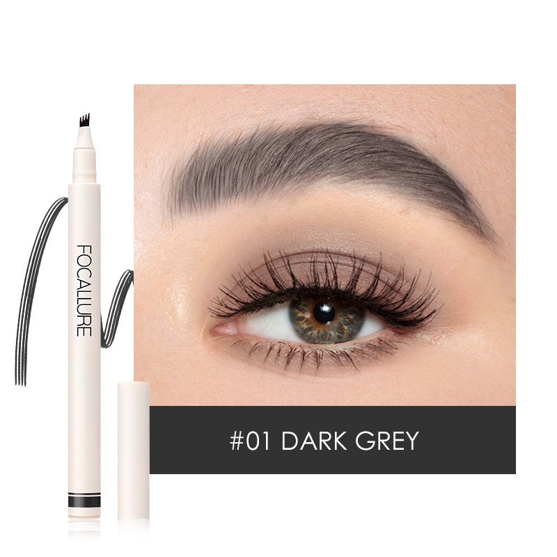 FOCALLURE 3 Forks Easy to use Pensil Alis Waterproof Eyebrow Pencil Makeup