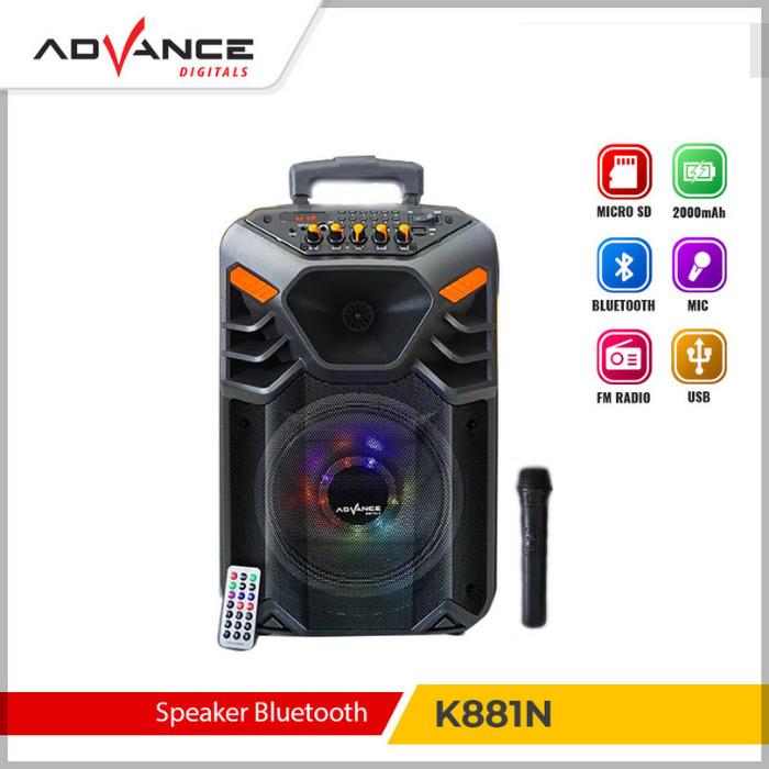 Speaker Advance K881N Meeting Bluetooth Portable suara mantap