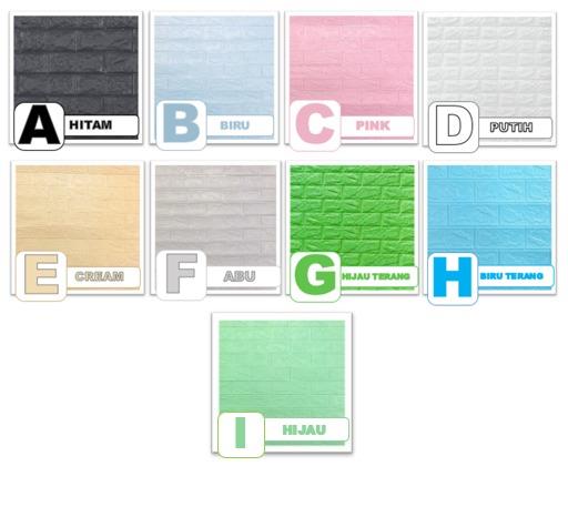 Gratis Ongkir - Wallpaper Dinding Foam 3D / Stiker Wallpaper Dinding Mini Dekorasi / Wallpaper 3D