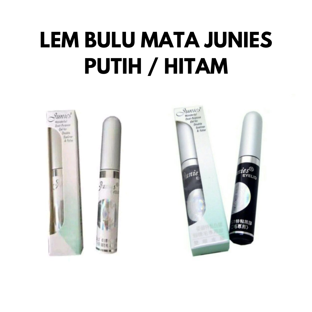 lem bulu mata junies hitam / lem bulu mata junies putih