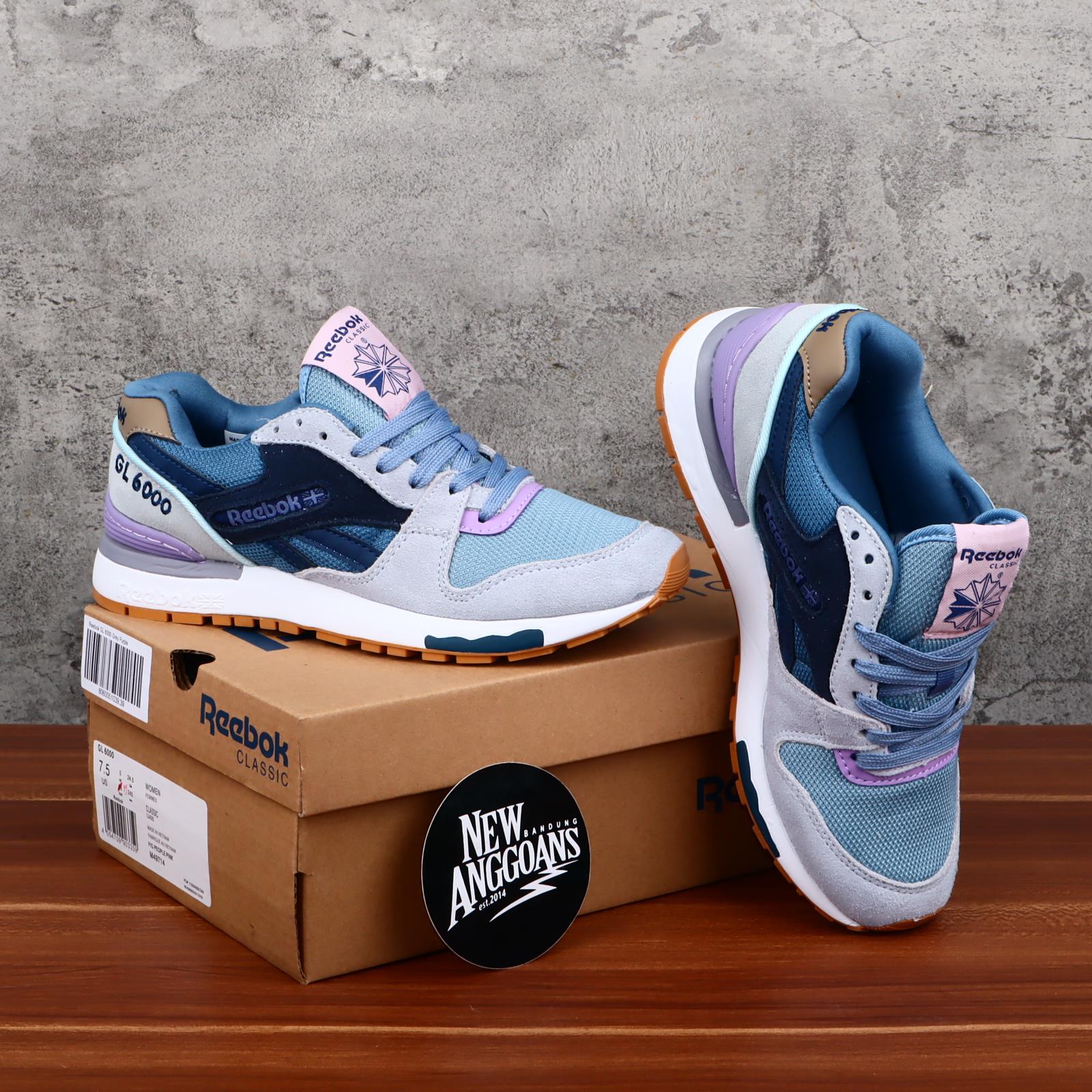 Sepatu Reebok GL 6000 Purple Grey Sneakers Women