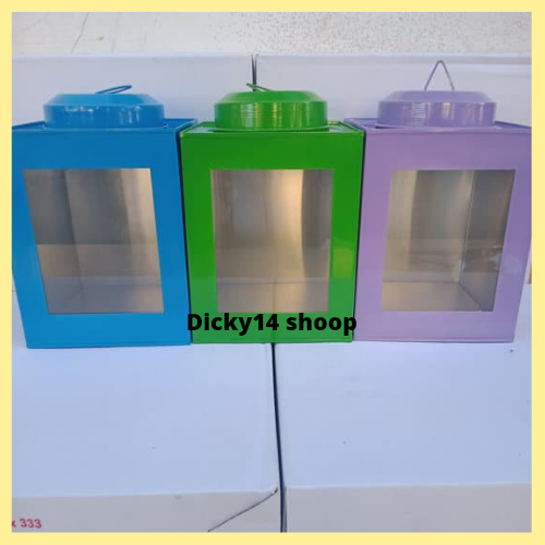 Toples kaleng kerupuk ukuran 15x20cm alumunium murah