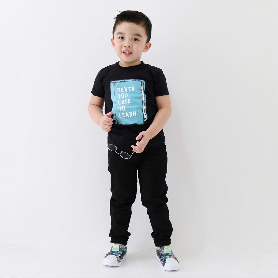 QLS Celana Jeans Anak/Jeans/Anak Laki-Laki/Hitam