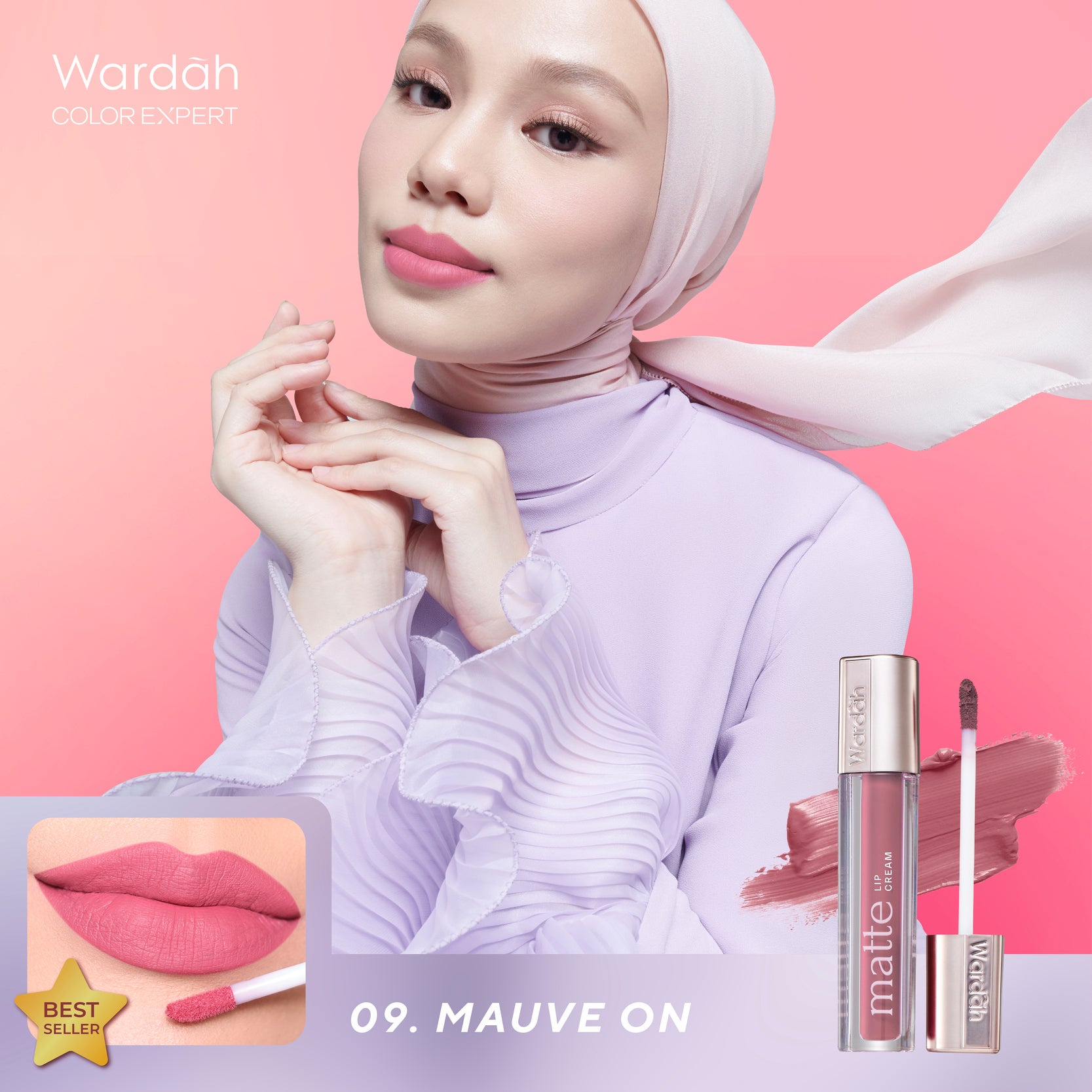 WARDAH Matte Lip Cream 4 g Warna Intense dan Tahan Lama Matte Finish Teksture Creamy Liptint Lip Stain Lipstik Lip Tint Lip Matte Lipstick Lipcream Glossy Longlasting Waterproof Tahan Lama Two Tone Lip - Makeup