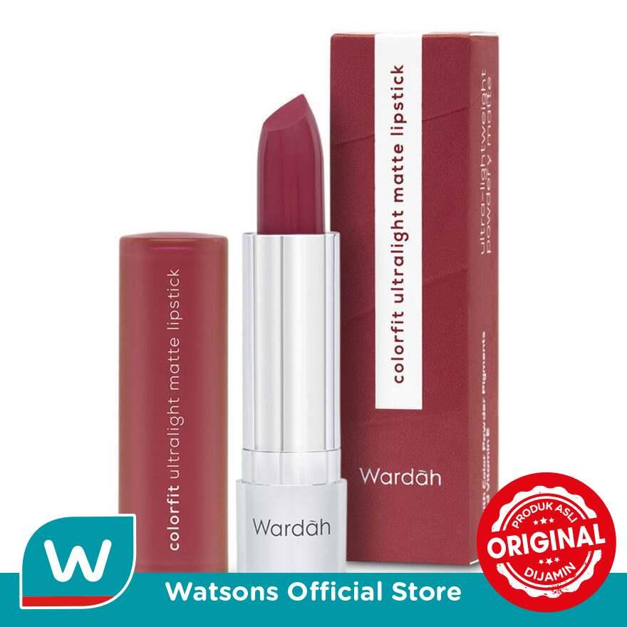 WARDAH Colorfit Ultralight Matte Lipstick 08 Woodsy Brown 3.6g