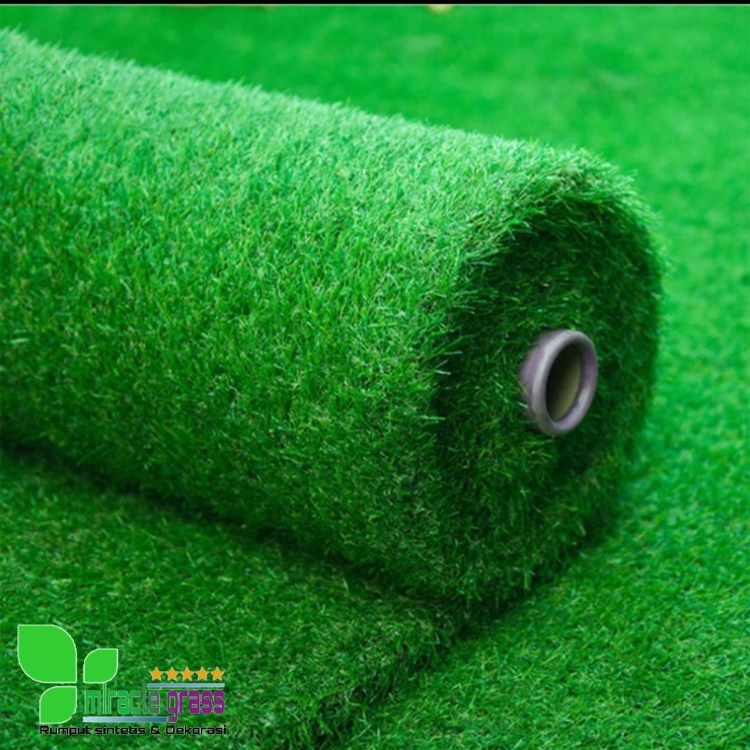 rumput sintetis tipe swiss premium tebal 3cm P 100cm x L 50cm - rumput palsu dekorasi rumah