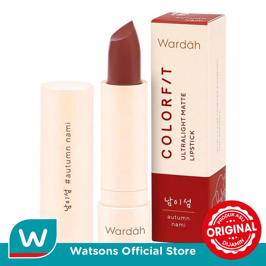 WARDAH Colorfit Ultralight Lipstick 12 Autumn Nami