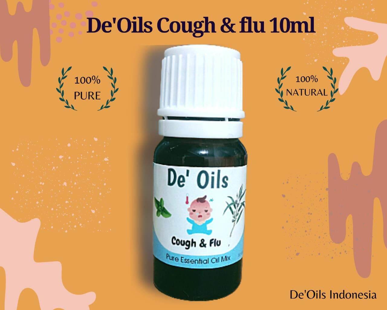 DeOils Cough & flu Essential Oil Aromateraphy Minyak Atsiri Murni Diffuser Humidifier