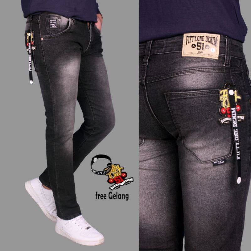 COD BAYAR DI TEMPAT- Celana Jeans skinny pria / Jeans Panjang Premium / Celana Jeans Pria / Jeans Cowo-Pria Black Jazz Scrup / ZODIAC DENIM
