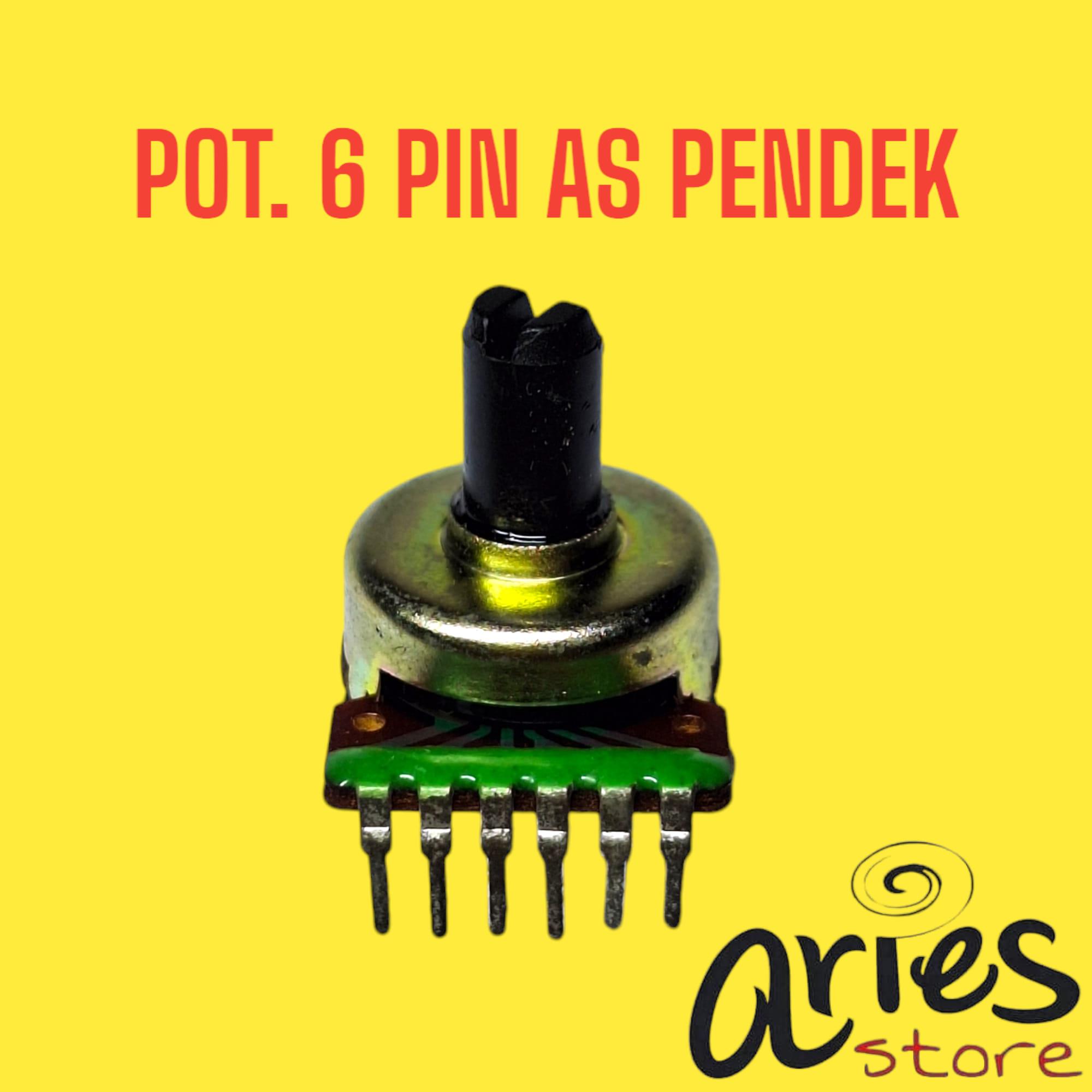 POTENSIO 6 PIN AS PENDEK POTENSIO SPEAKER AKTIF POLYTRON