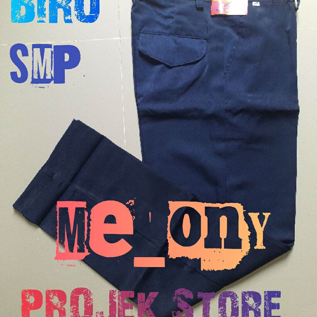 CELANA PANJANG HITAM SMP / SMA BAHAN TWIS LICIN MENGKILAP