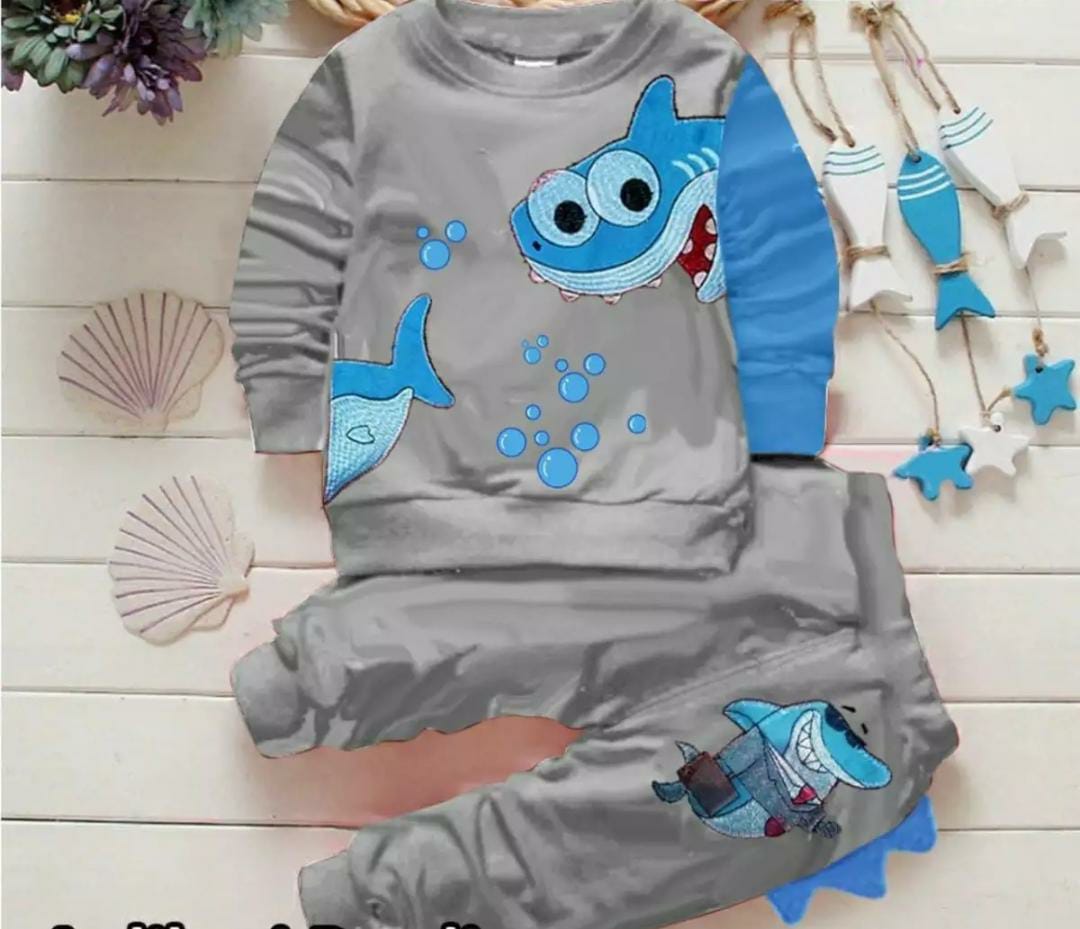 ABADI777 SETELAN JOGER TERMURAH ANAK LAKI LAKI DAN PEREMPUAN 1-6 TAHUN SWEATER JOGER ANAK TERLARIS MOTIF HIU SETELAN SWEATER JOGER BABYSHARK