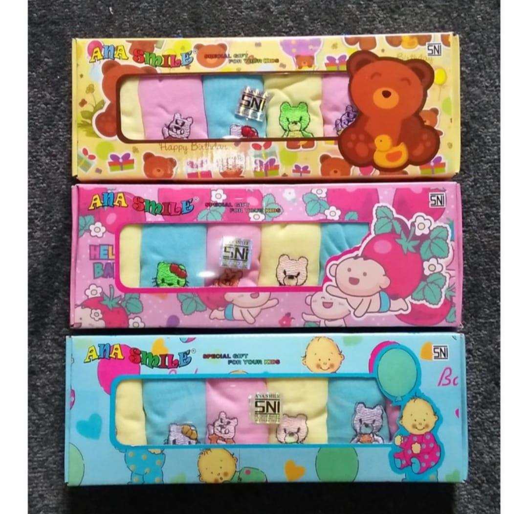 Celana Pop Bayi / Celana Kodok Bayi ANA SMILE isi 6 Pcs